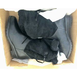 Rare Blondo Womens Boot Audrey Wool Sherling Fur Trimmed Black, Sz 12 2A #608mmw